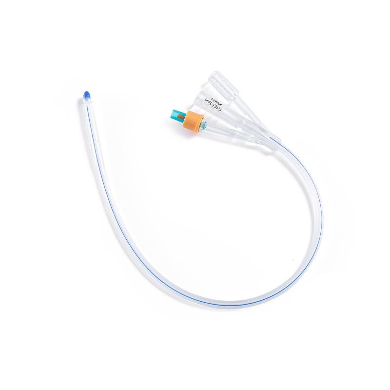 Cateter Foley de silicone de 3 vias de silicone de grau médico